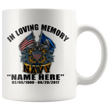 In Loving Memory Navy Mug