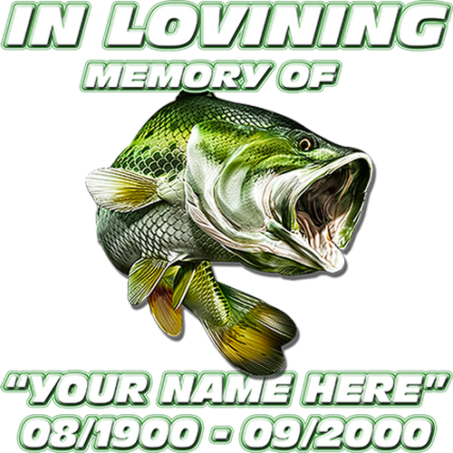 In Loving Memory Fishing Decal