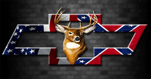 Dual Flag Bowtie Deer