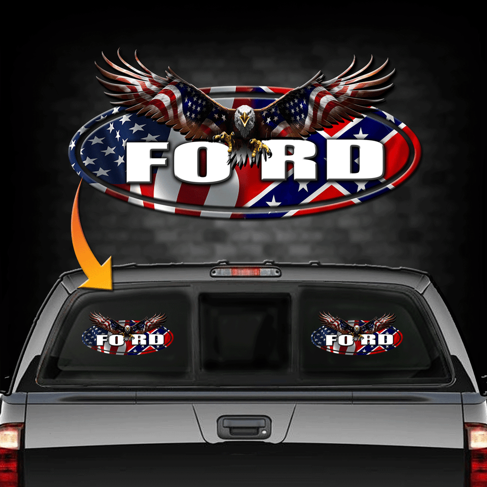 Dual Flag Ford Eagle