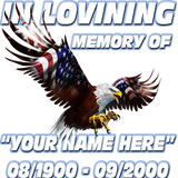 In Loving Memory Patriot Eagle Decal
