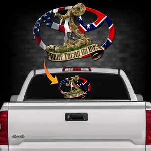 Toy.Dual Flag Back Window Decal Dont Tread